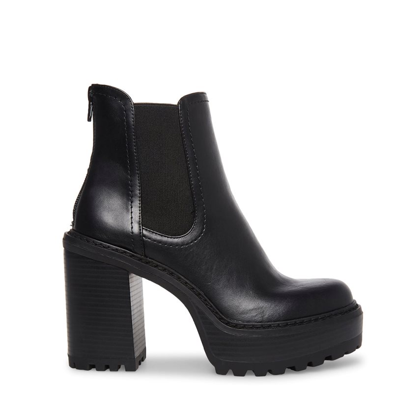 Black Steve Madden Kat Women\'s Ankle Boots | PH 7239AHQ